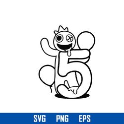 Green from Rainbow Friends Outline SVG, Funny SVG, PNG DXF EPS Digital