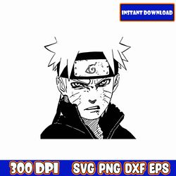 naruto-uzumaki svg naturo svg, sensei svg, manga svg, japanese svg - cutting files for the cricut, clipart, cut file