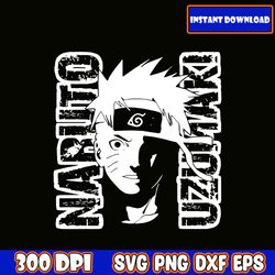 naruto uzumaki svg, naruto face svg, anime cartoon svg