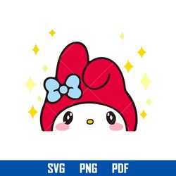 my melody svg, hello kitty svg, kawaii kitty cat svg, hello kitty cricut svg, cartoon svg, png pdf, hk19052318