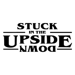 stuck in the upside down svg, stranger things logo svg