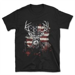 deer shirt, deer, hunting shirt, deer hunting, hunting, deer hunting shirt, usa flag, flag t shirt, gift for hunter