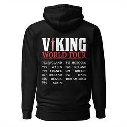 Viking World Tour,Vikings Hoodie,Vikings Clothing,Vikings Shirt