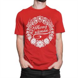 Merry Critmas Dungeons and Dragons Christmas T-Shirt / D&D DnD Xmas Shirt / Men's Women's Sizes (NOV-22215)