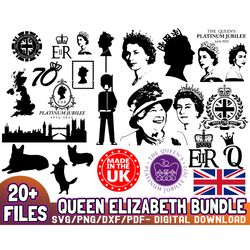 20 files queen elizabeth bundle svg