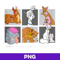 disney characters neutral mother's day v3, png design, png instant download now