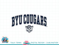 byu cougars arch over heather gray officially licensed png