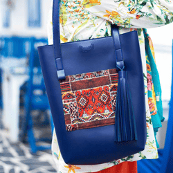 rangoon turkish colorblock tote bag