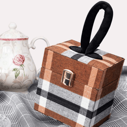 rangoon plaid box clutch