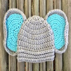 beanie with elephant ears crochet pattern