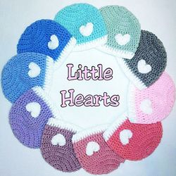 little heart beanie crochet pattern