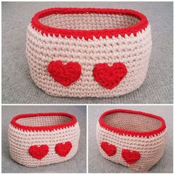 oval basket crochet pattern