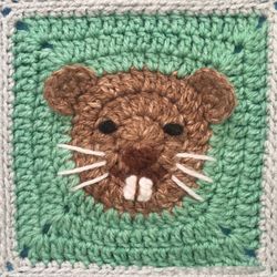 beaver granny square crochet pattern