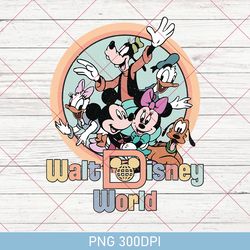 retro vintage walt disney world est 1971 png, cute mickey and friend png, disney family png, disneyworld est 1971 png