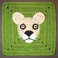 lioness granny square crochet pattern