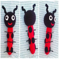 ladybug rattle crochet pattern