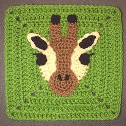 giraffe granny square crochet pattern