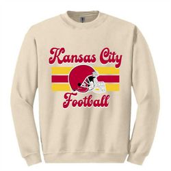 kansas city sweatshirt, kansas city football, retro kansas city chiefs, kansas city gifts, football hoodie for women and