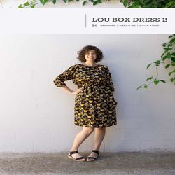 dress pattern | elastic waist dress | lou box dress 2 pdf sewing pattern | diy | pattern  tutorial | easy pattern