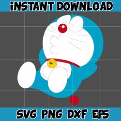 Doraemon SVG, Cricut, Cut files, Digital Vector File, Comes with SVG, Png