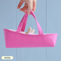 pdf sleeping basket for mini doll sewing pattern