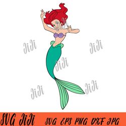 ariel mermaid cute svg, ariel mermaid beautiful svg, ariel svg