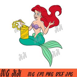 little mermaid svg, ariel princess svg, ariel mermaid svg