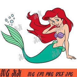 the little mermaid svg, ariel svg, ariel princess svg