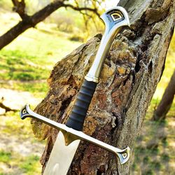 lord of the rings king aragorn ranger replica sword gift for groomsmen gift with free scabbard and wall mount