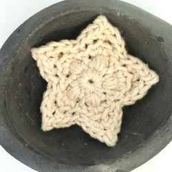 star-shaped face scrubby