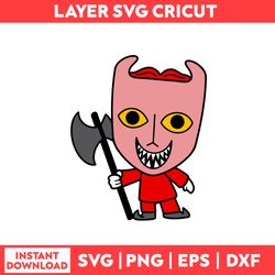 lock shock svg, lock shock barrell svg, horror svg, horror character svg, halloween svg - digital file