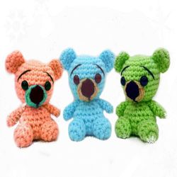 crochet pattern little bear pdf ternura amigurumi english