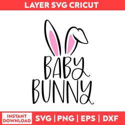 baby bunny svg, baby benito svg, heart svg, happy easter svg, easter egg svg, baby bad bunny svg - digital file