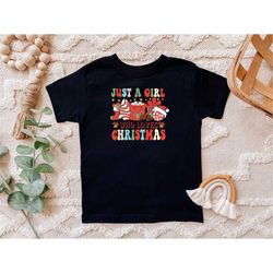 just a girl who loves christmas shirt, christmas lover tshirt, holiday winter gift, christmas saying shirt, girl christm