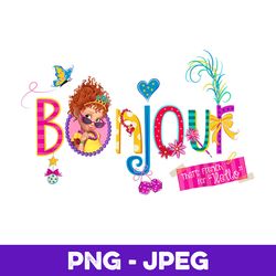 disney fancy nancy bonjour nancy , png design, png instant download