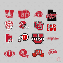 utah utes bundle svg, sport svg, utah utes svg, utah utes logo svg, ncaa svg, ncaa utah utes svg