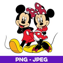 disney mickey and minnie big mouse ls , png design, png instant download