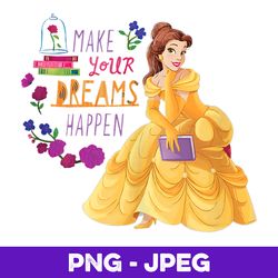 disney princess belle make your dreams happen v2