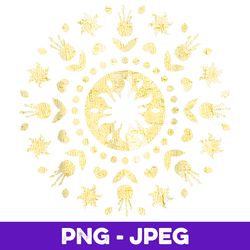 disney princess rapunzel golden mandala logo