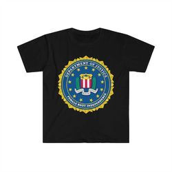 fbi crest female body independence funny pro-choice parody tee shirt