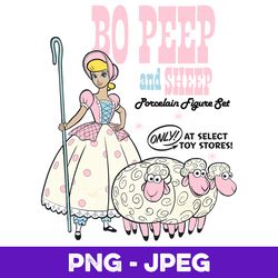 disney pixar toy story bo peep and sheep collection v1 , png design, png instant download