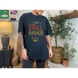 Comfort Colors Retro The Grill Father Shirt, Fathers Day Grill T-shirt, Grilling Dad, Barbecue Tee For Dad, Bbq Dad Gift