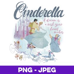 disney cinderella a dream is a wish classic poster v1