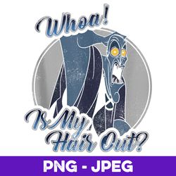 disney hercules hades whoa is my hair out v2 , png design, png instant download