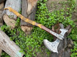 fully functional, hand-forged leviathan god of war, karatos viking bearded, norse, and celtic axes make excellent gifts.