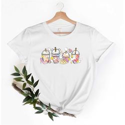 Disney Princess Coffe Latte Shirts, Princess Shirt, Disney Princess Coffee Shirt, Elsa, Rapunzel, Ariel, Jasmine, Cinder