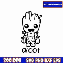 i am groot, guardians of the galaxy, marvel, sticker, bumper, decal, truck, car, vehicle, gift, birthday