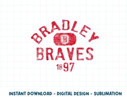 bradley braves vintage 1897 logo officially licensed