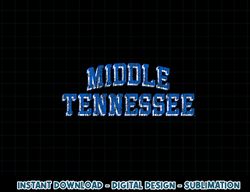middle tennessee state blue raiders retro arch logo