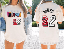 butler 22-jimmy miami t-shirt-classic t-shirt-cotton t-shirt-name & number t-shirt